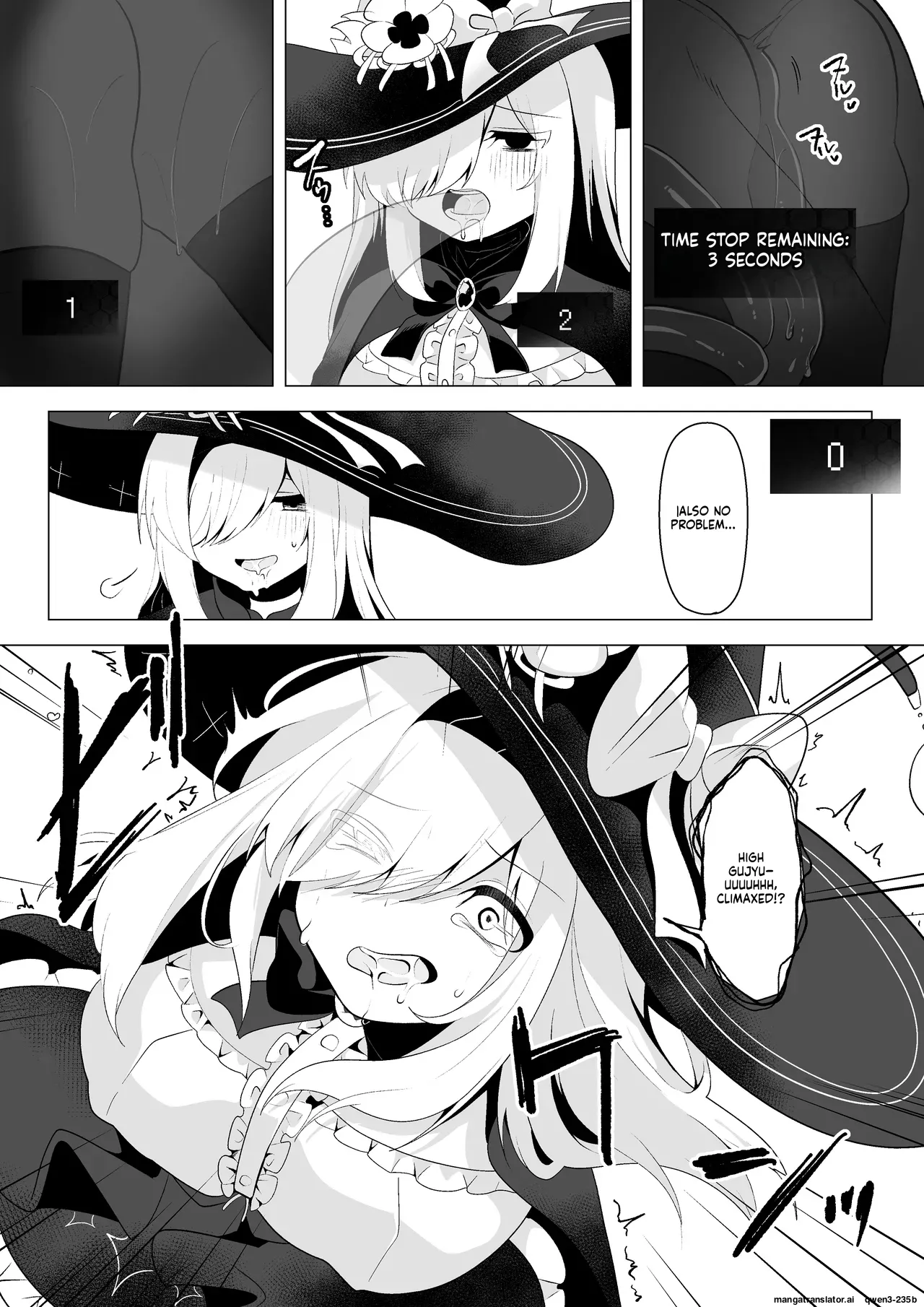 ETD ~Jikan Teishi Wana ni Kizukanai Mama Ichibyou Datte Gaman Dekizu ni Renzoku Zecchou Shite Shimau Onna Madoushi~ page 10 full