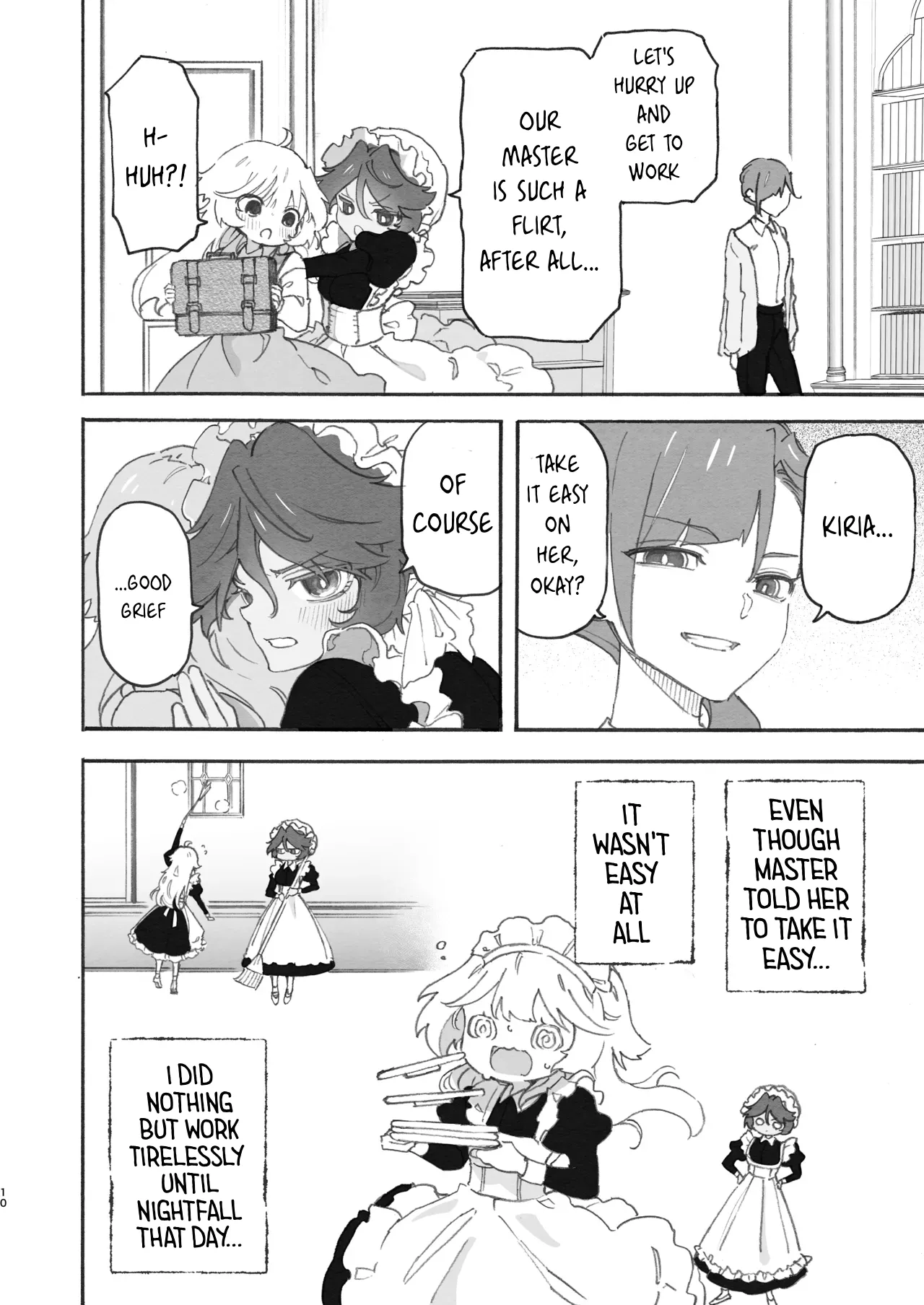Yuri Kyuuji ~Youen Shujin to Midara na Maid~ | Yuri Service: The Seductive Master and Lewd Maid page 10 full