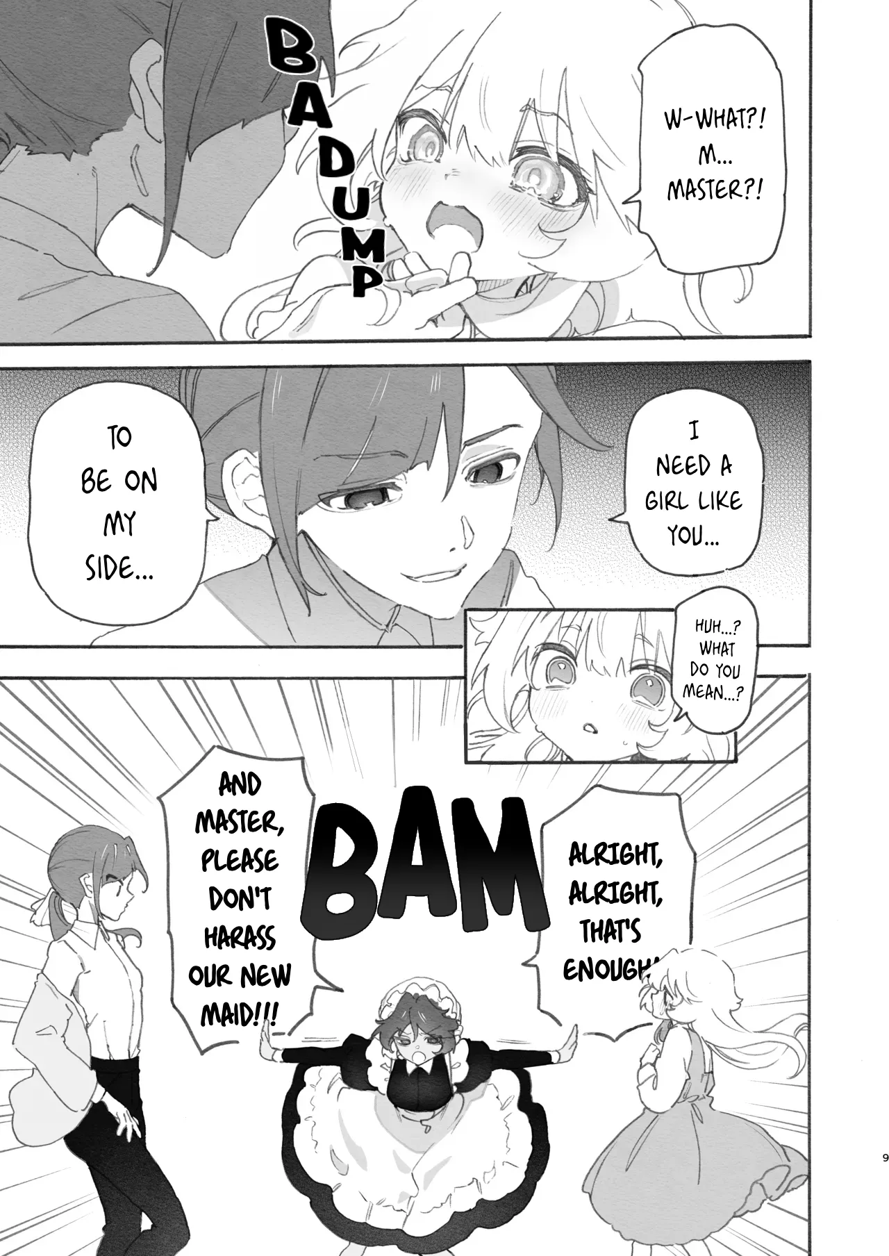 Yuri Kyuuji ~Youen Shujin to Midara na Maid~ | Yuri Service: The Seductive Master and Lewd Maid page 9 full