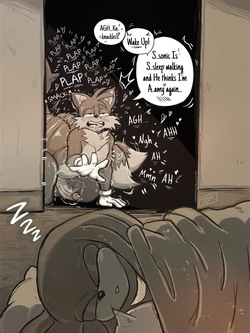 Tails' big sleepover