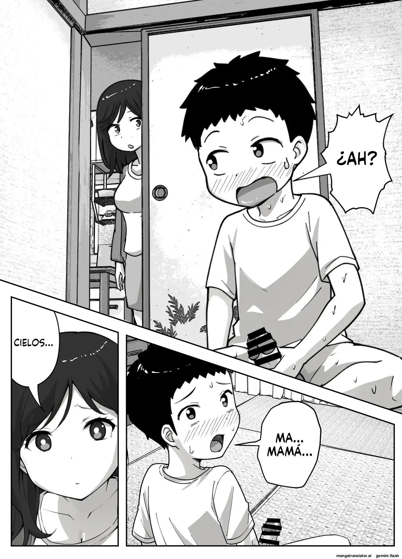 Musuko no onanī o kinshi shitai shin mama no hanashi  MTL page 4 full