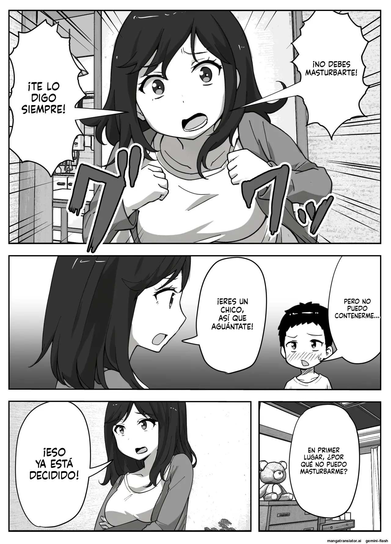 Musuko no onanī o kinshi shitai shin mama no hanashi  MTL page 5 full