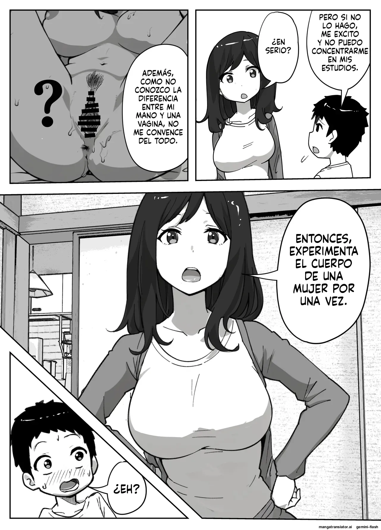 Musuko no onanī o kinshi shitai shin mama no hanashi  MTL page 7 full
