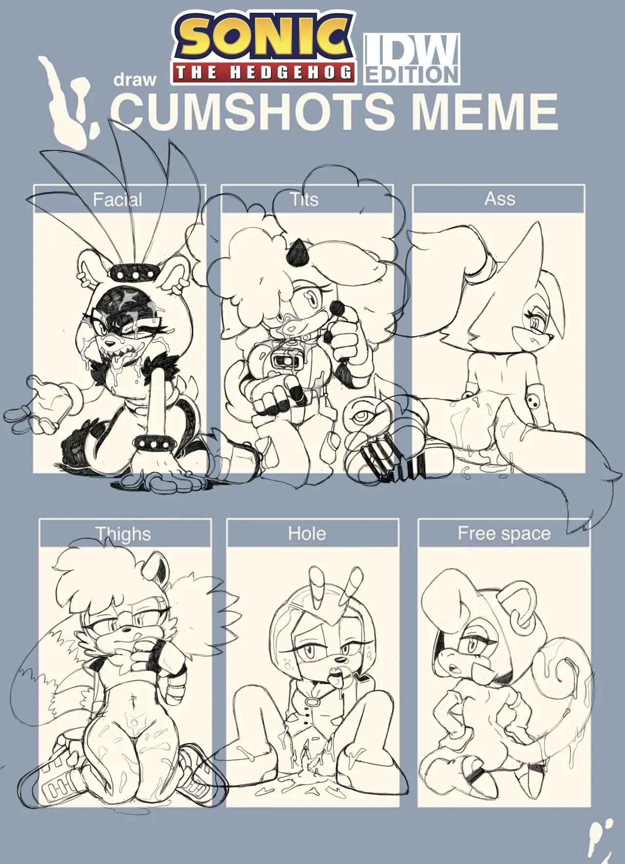 Tikal, Blaze, Wave, and Vanilla fucking Sonic & Tails page 7 full