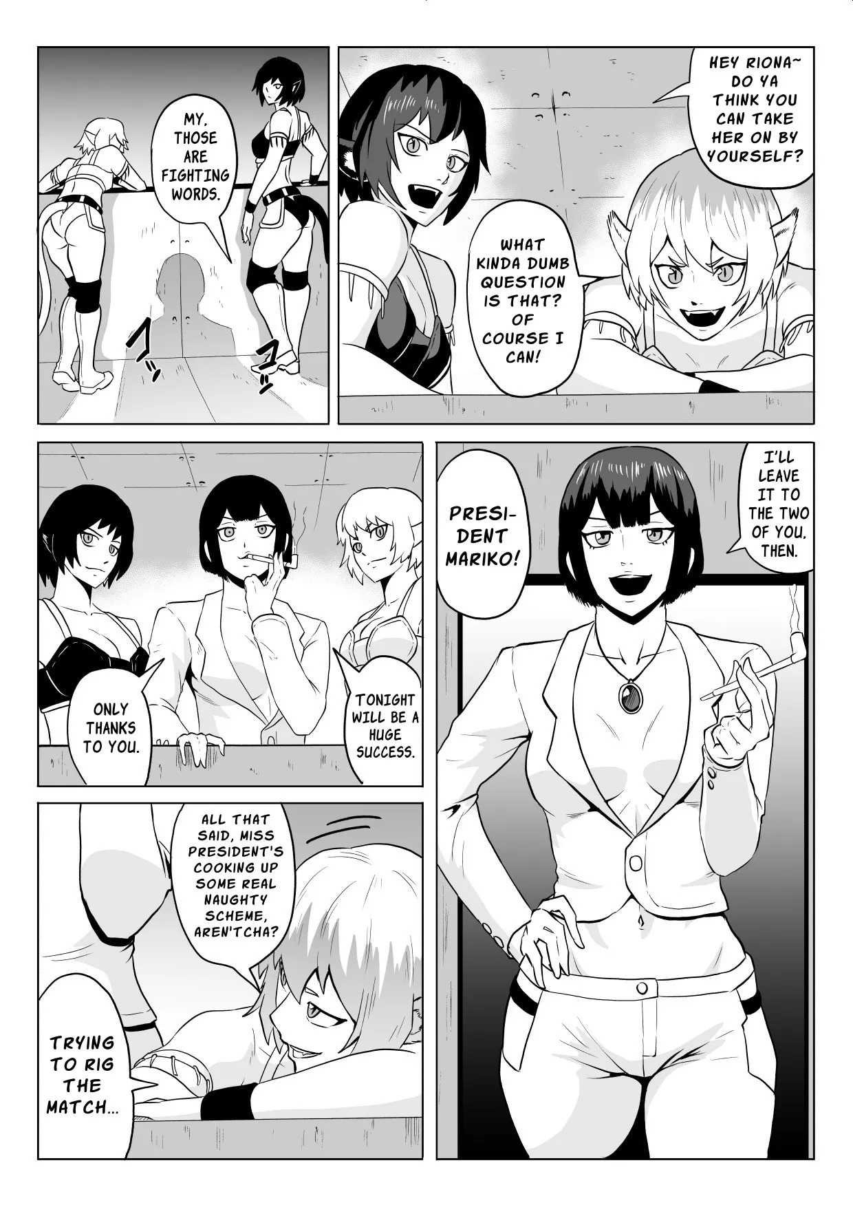 Golden Wolf Luna Kutsujoku ProWres 1 | Golden Wolf Luna: Humiliating Pro Wresting 1 page 6 full
