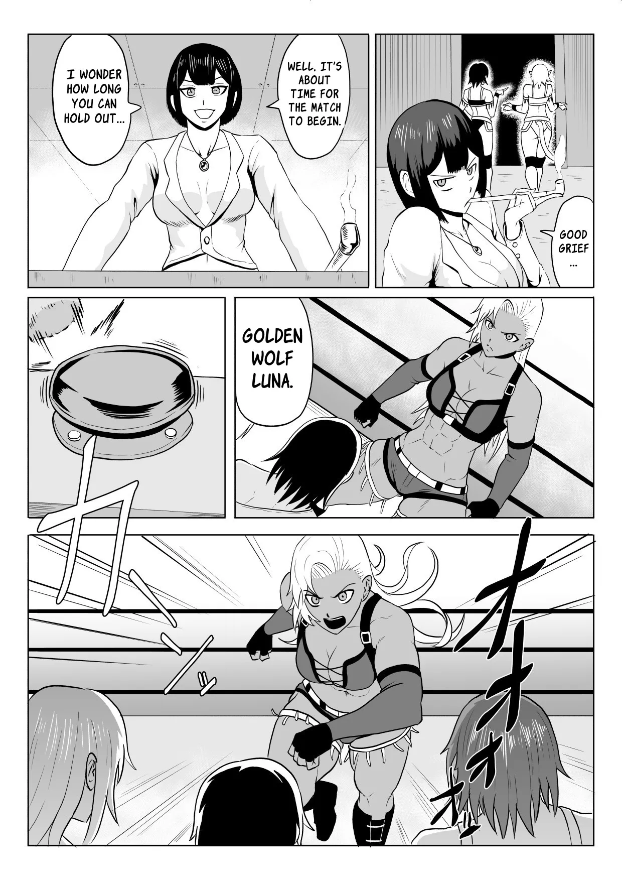 Golden Wolf Luna Kutsujoku ProWres 1 | Golden Wolf Luna: Humiliating Pro Wresting 1 page 8 full