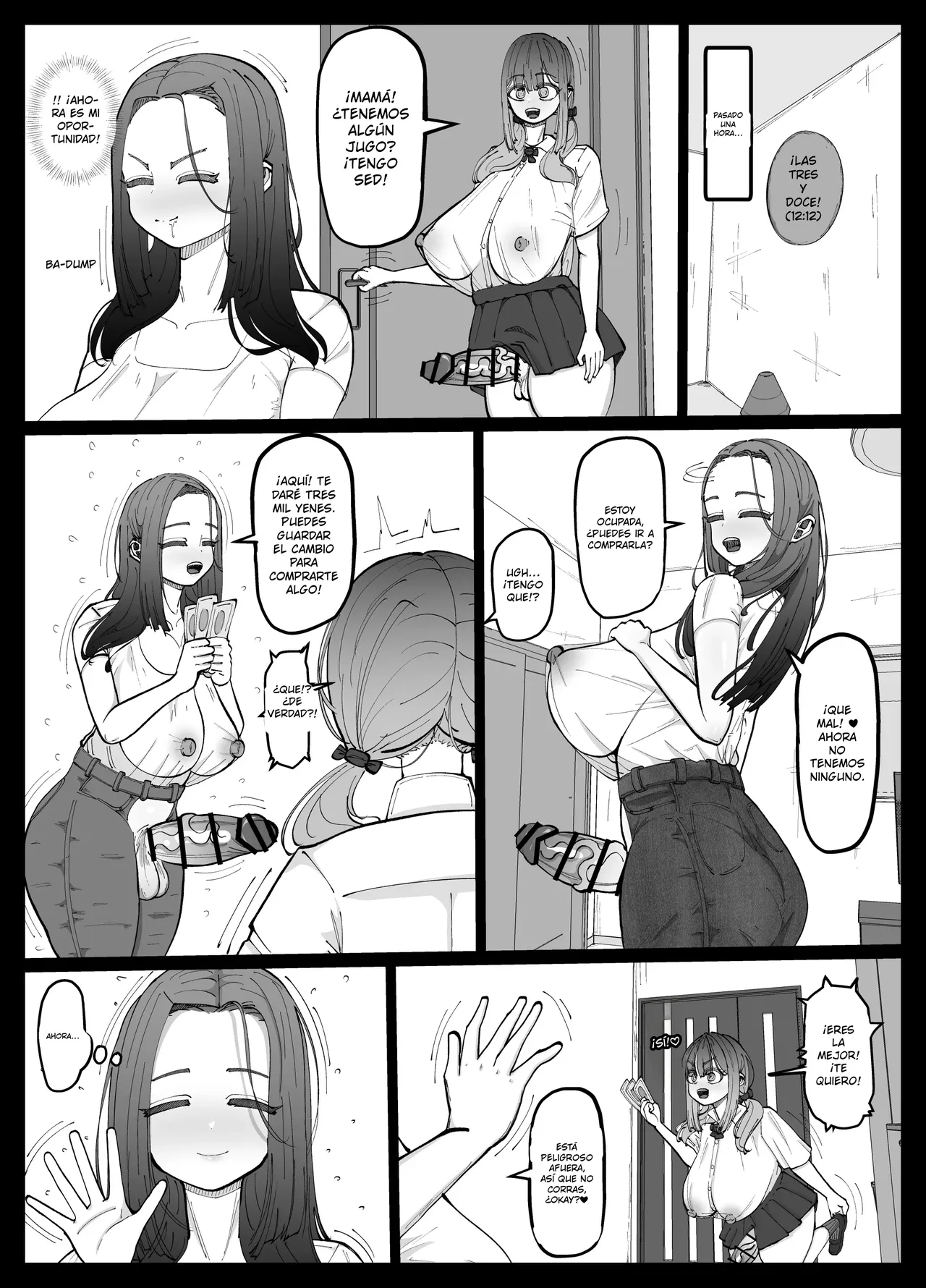 Musume No Kanojo O Netoru Tanetsuke Mama｜La Mamá Semental que Engaña a la Novia de su Hija page 9 full