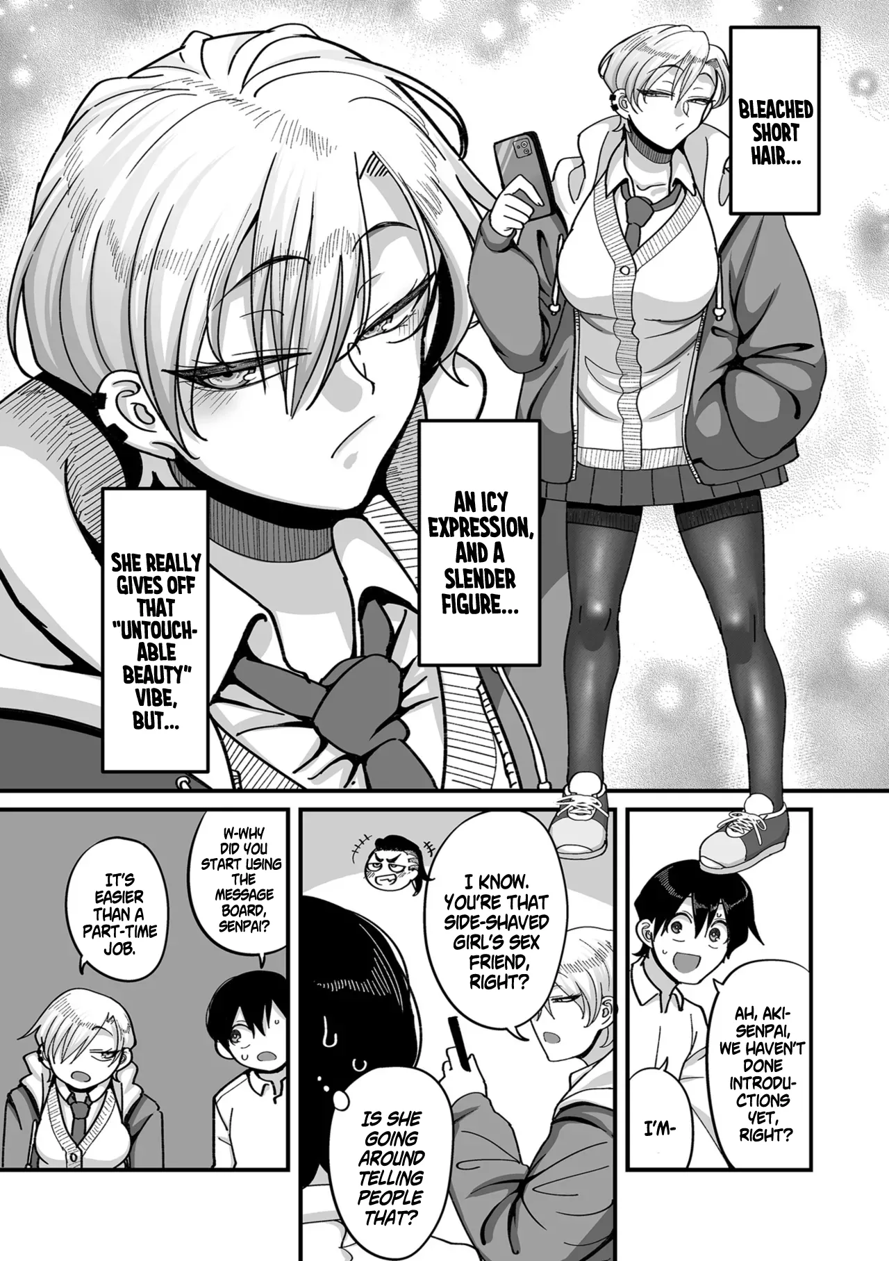 School Prostitution Journal  - Chapter 5: Expressionless Aki-senpai & Tanned, Thick-Eyebrowed Yanagi-senpai page 2 full