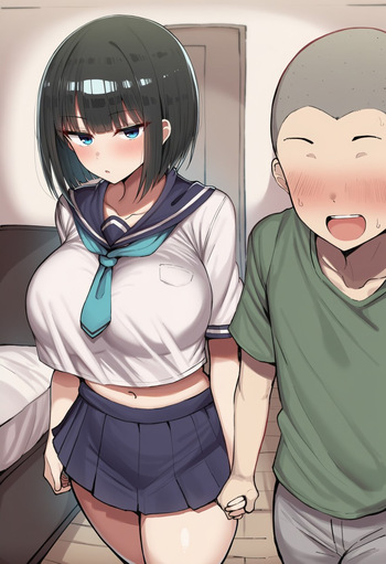 [gumiii] Pervert Brat vs. Black-Haired Bob-cut Girl (Long Ver.) (2.5) [AI Generated] cover