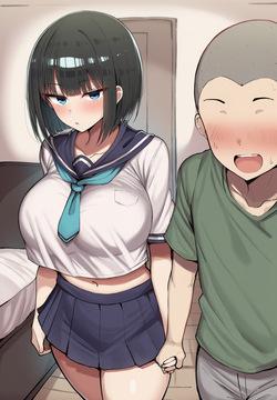 Pervert Brat vs. Black-Haired Bob-cut Girl