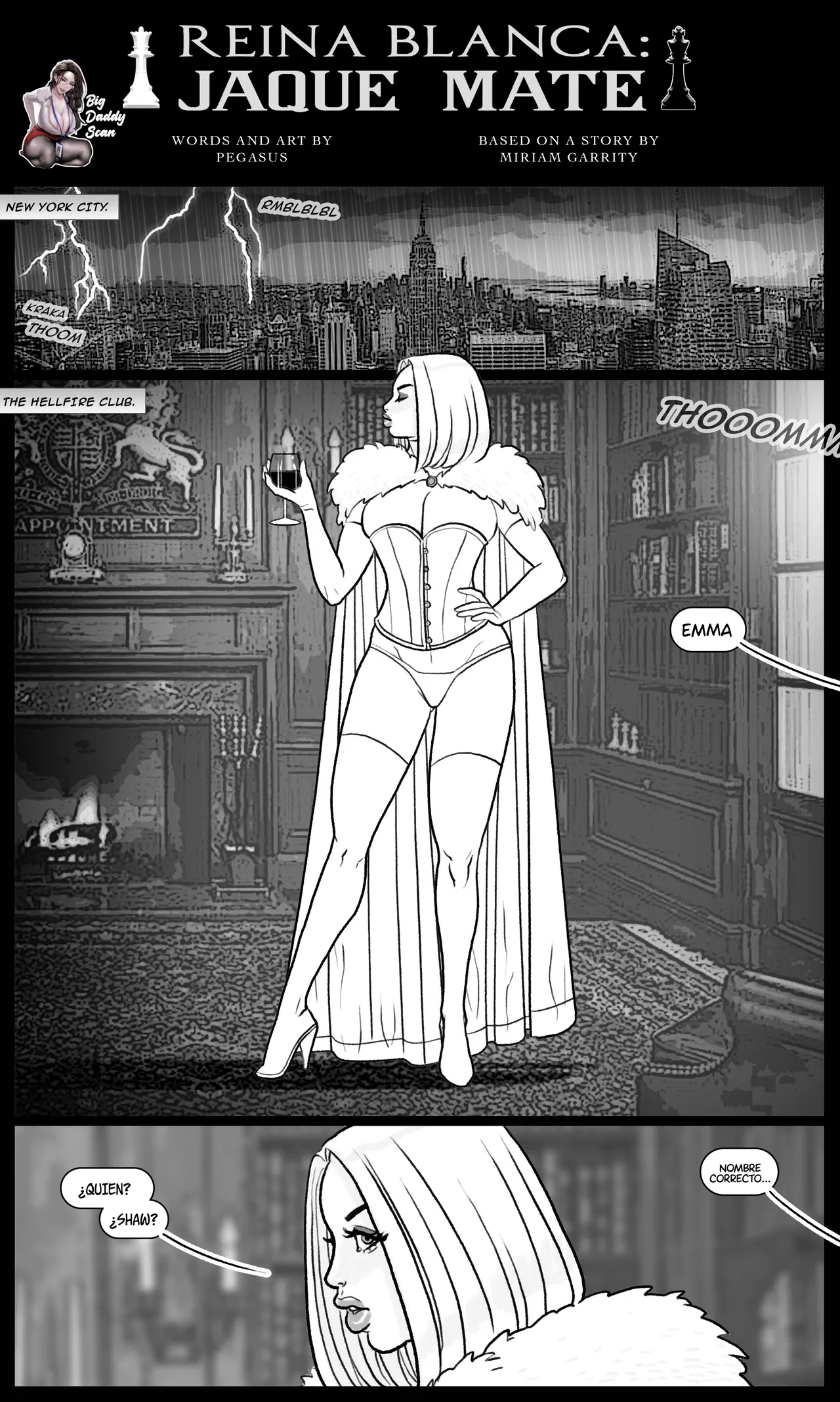 White Queen׃ Checkmated｜Reina Blanca׃ Jaque Mate page 1 full