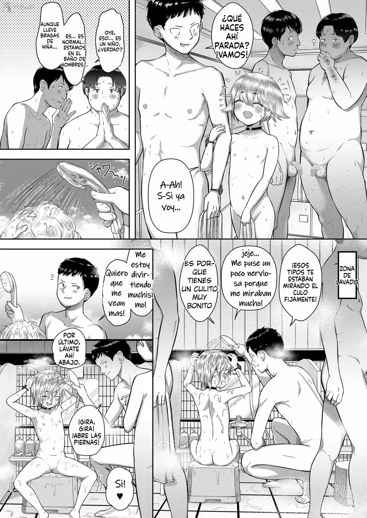 Tsubasa to Anii ni no Suupaa Dokidoki Kenkou Rando | Una chica enamorada entra al baño de hombres page 12 full