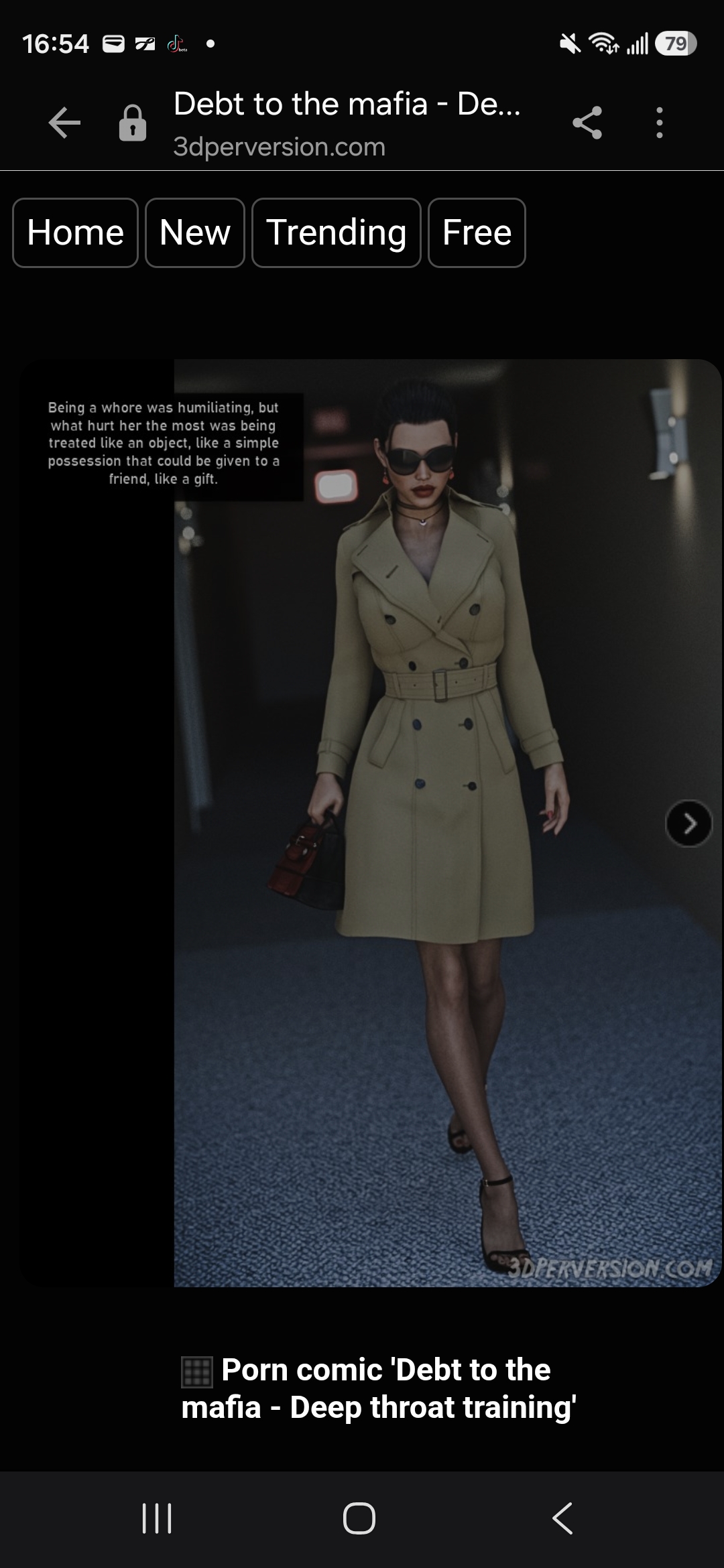 3DPerversion 'Debt to the mafia - Deep throat training page 1 full