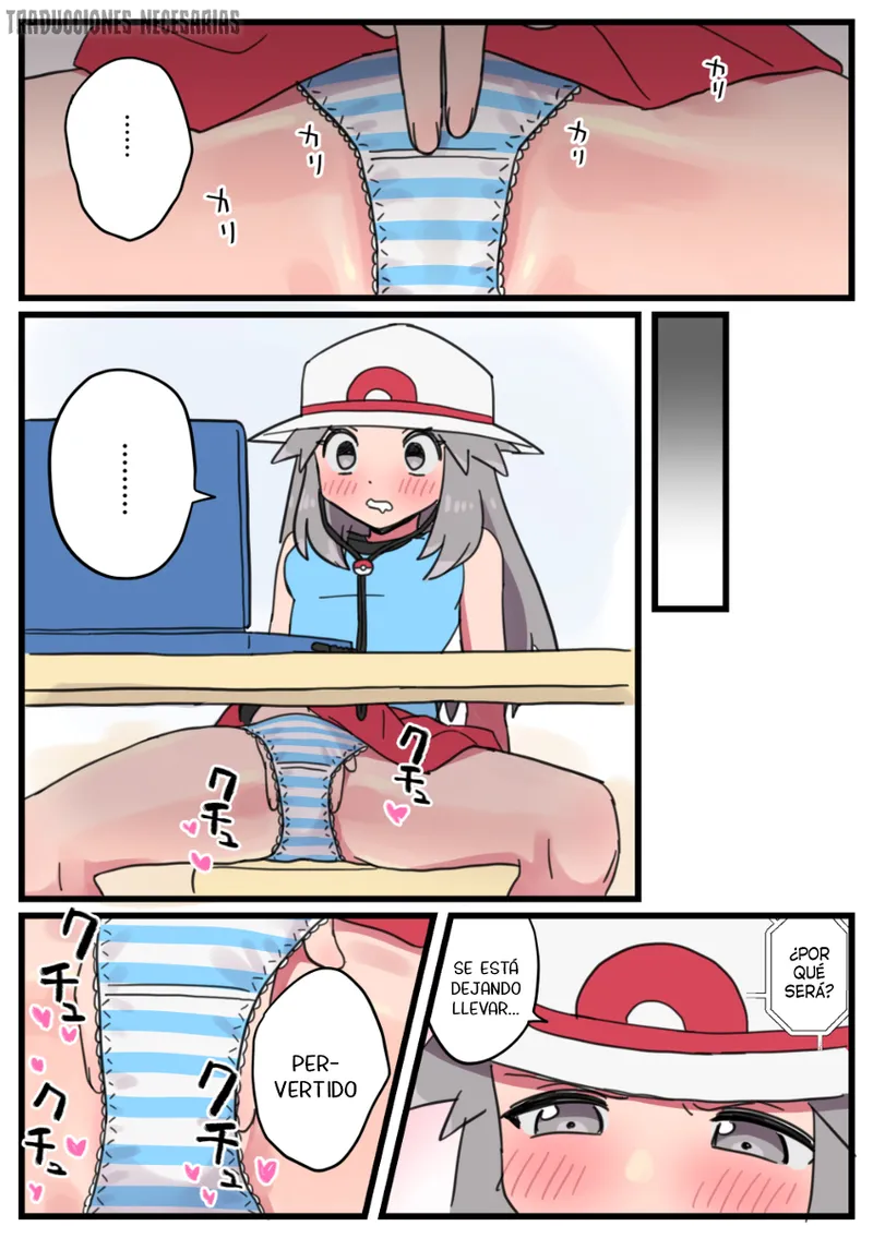 Onabare Shichatta Leaf-chan ga Green ni Oshioki Sareru Manga | Un manga sobre Leaf-chan siendo sorprendida masturbándose y siendo castigada por Green page 3 full