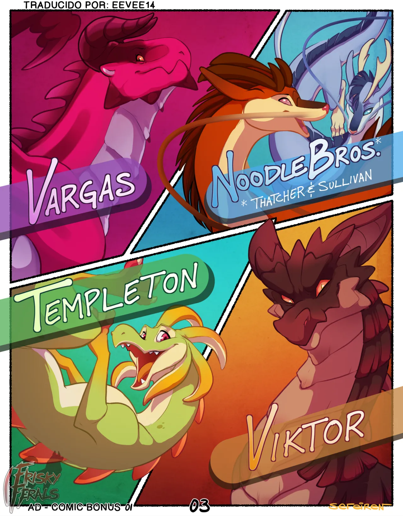 Frisky Ferals - Algo Diferente Bonus Comic page 3 full