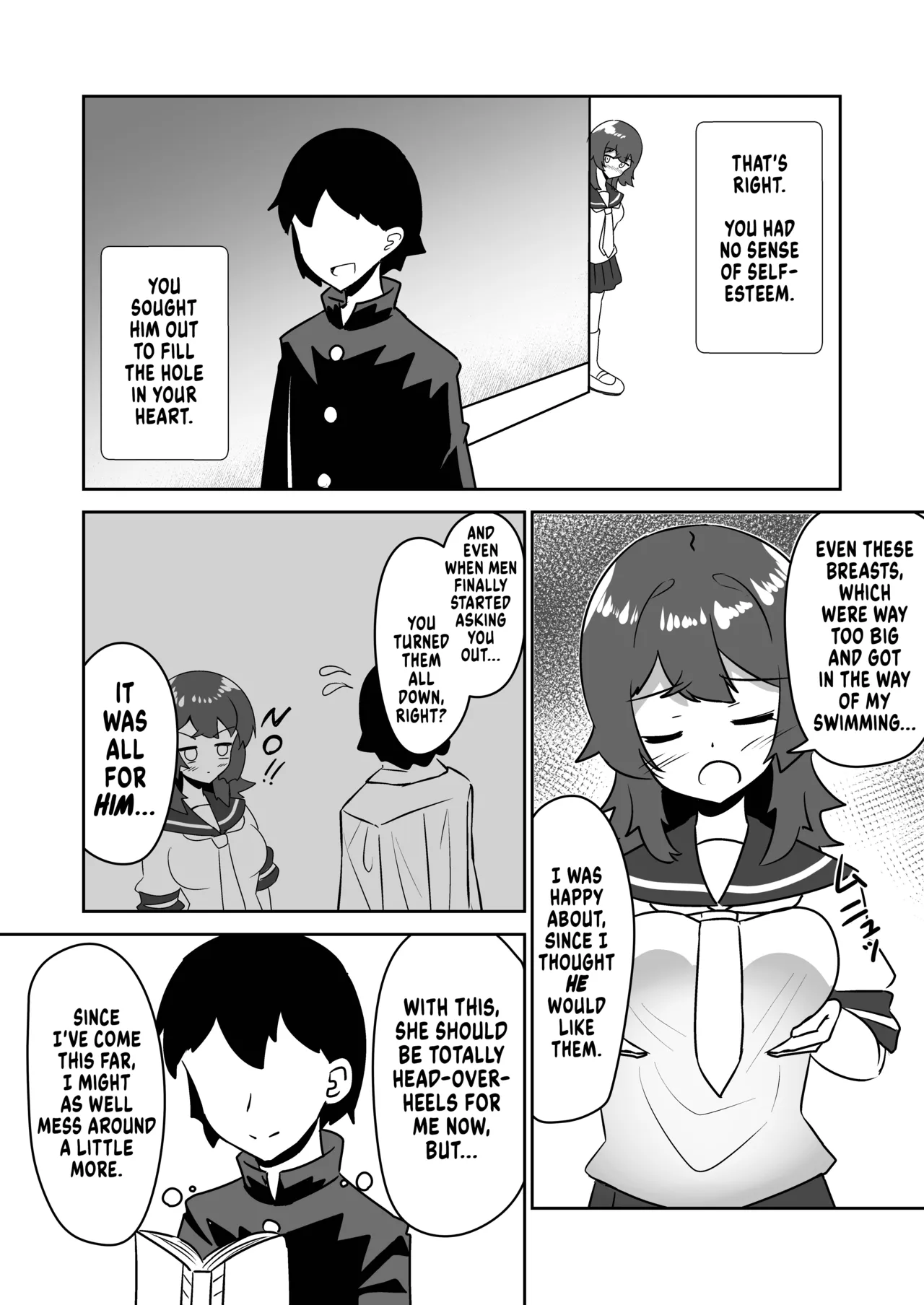Kioku Netsuzou Saimin ～Kyonyuu Downer Suieibu-chan no Kioku o Tsugou yoku Kaihen shite Gachikoi Dorei ni suru Hanashi～ | False Memory Hypnosis ～Rewriting a Gloomy, Busty Swimmer Girl's Memories to make her my Fawning Love Slave～ page 12 full