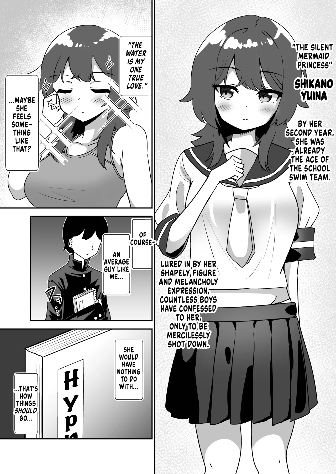 Kioku Netsuzou Saimin ～Kyonyuu Downer Suieibu-chan no Kioku o Tsugou yoku Kaihen shite Gachikoi Dorei ni suru Hanashi～ | False Memory Hypnosis ～Rewriting a Gloomy, Busty Swimmer Girl's Memories to make her my Fawning Love Slave～ page 3 full