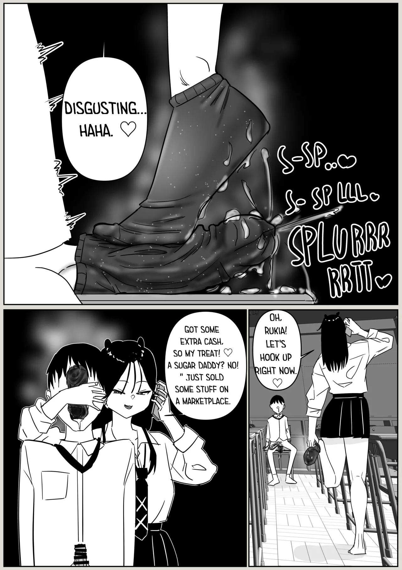 Forced to Buy Classmate's Stinky Socks page 12 full