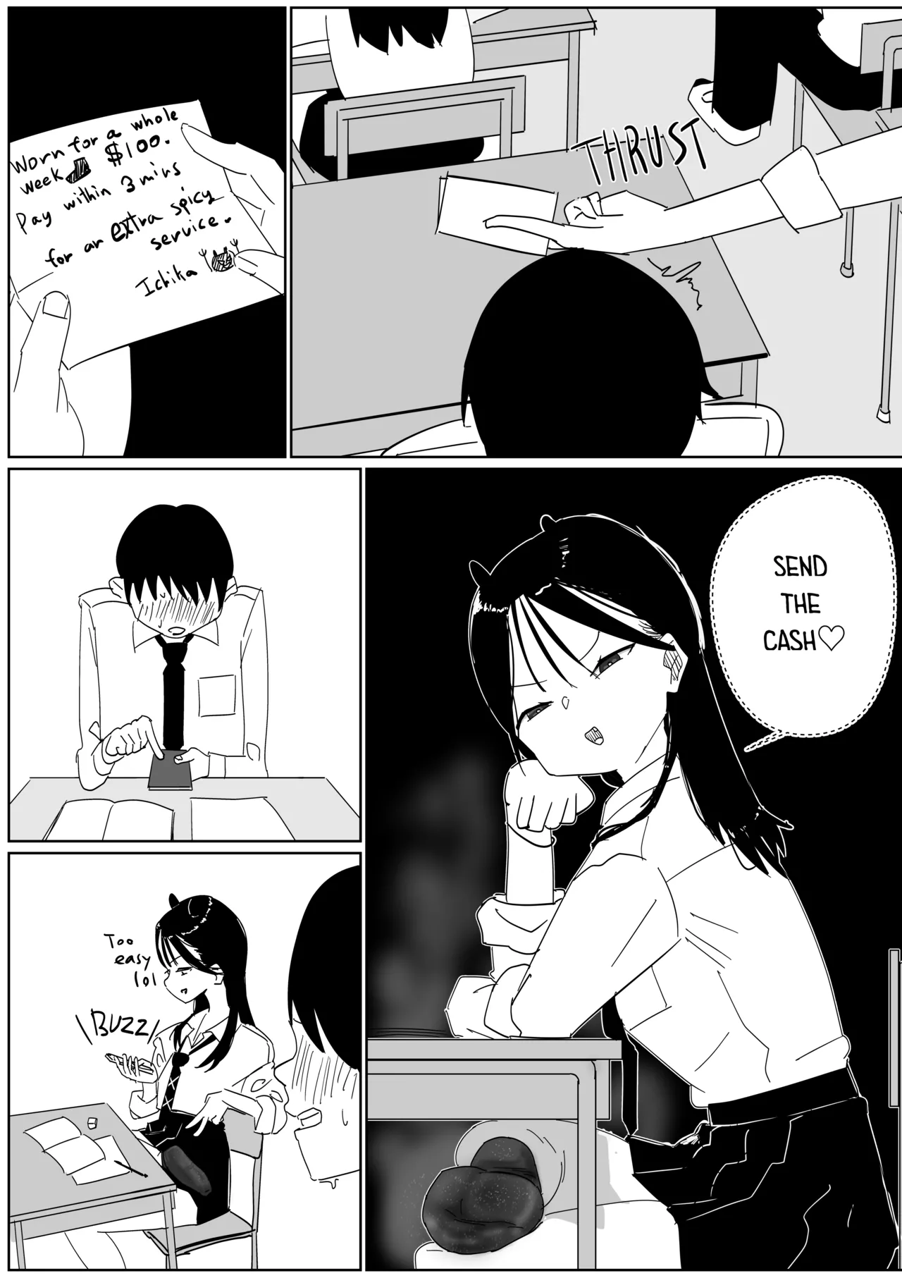 Forced to Buy Classmate's Stinky Socks page 2 full