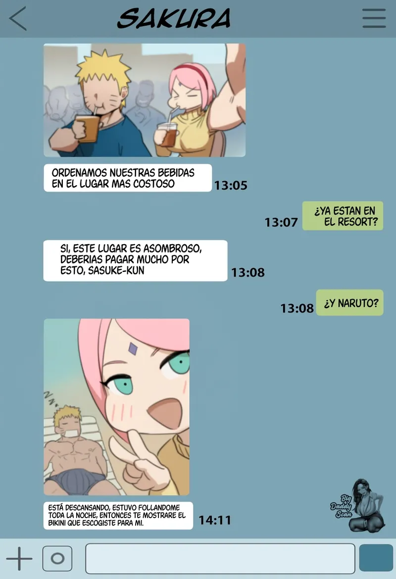 Naruto to Sakura no Jounetsuteki na Kyuuka｜Vacaciones Apasionadas De Naruto Y Sakura page 1 full