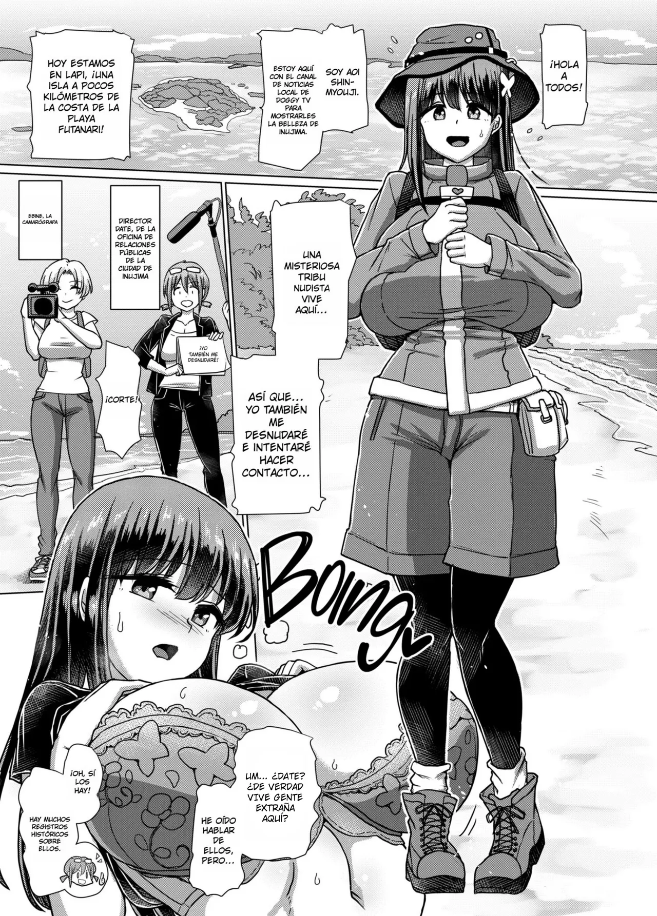 Futanari Shizen Bangumi no Tanken Reporter｜Reportaje de Expedición a la Naturaleza Futanari page 3 full