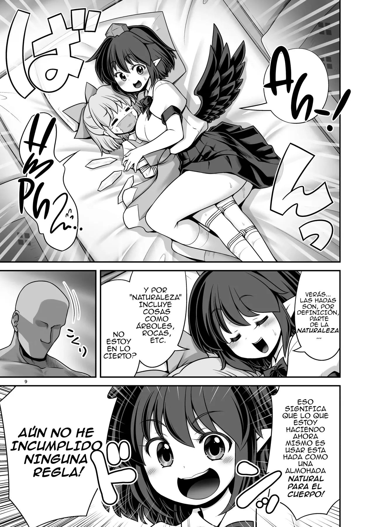 Tengu Gasshuku no Shoutou Jikan-go no Rule! Ihansha wa Dare darou to Ecchi Oshioki!｜¡Reglas Después de Apagar las Luces en el Campamento de Tengu! ¡Cualquier Infractor Será Castigado con Algo Sexual! page 9 full