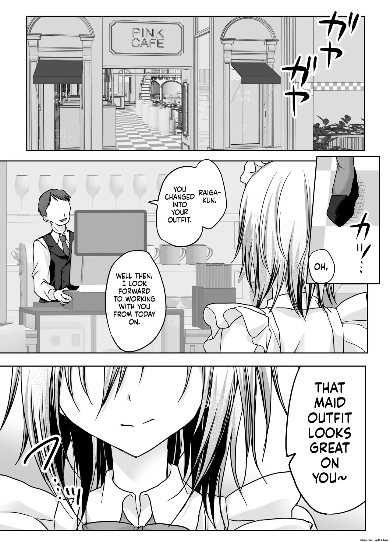 A Humiliating Fall from Grace at the Cross-Dressing Maid Café I Used to Look Down On! page 2 full