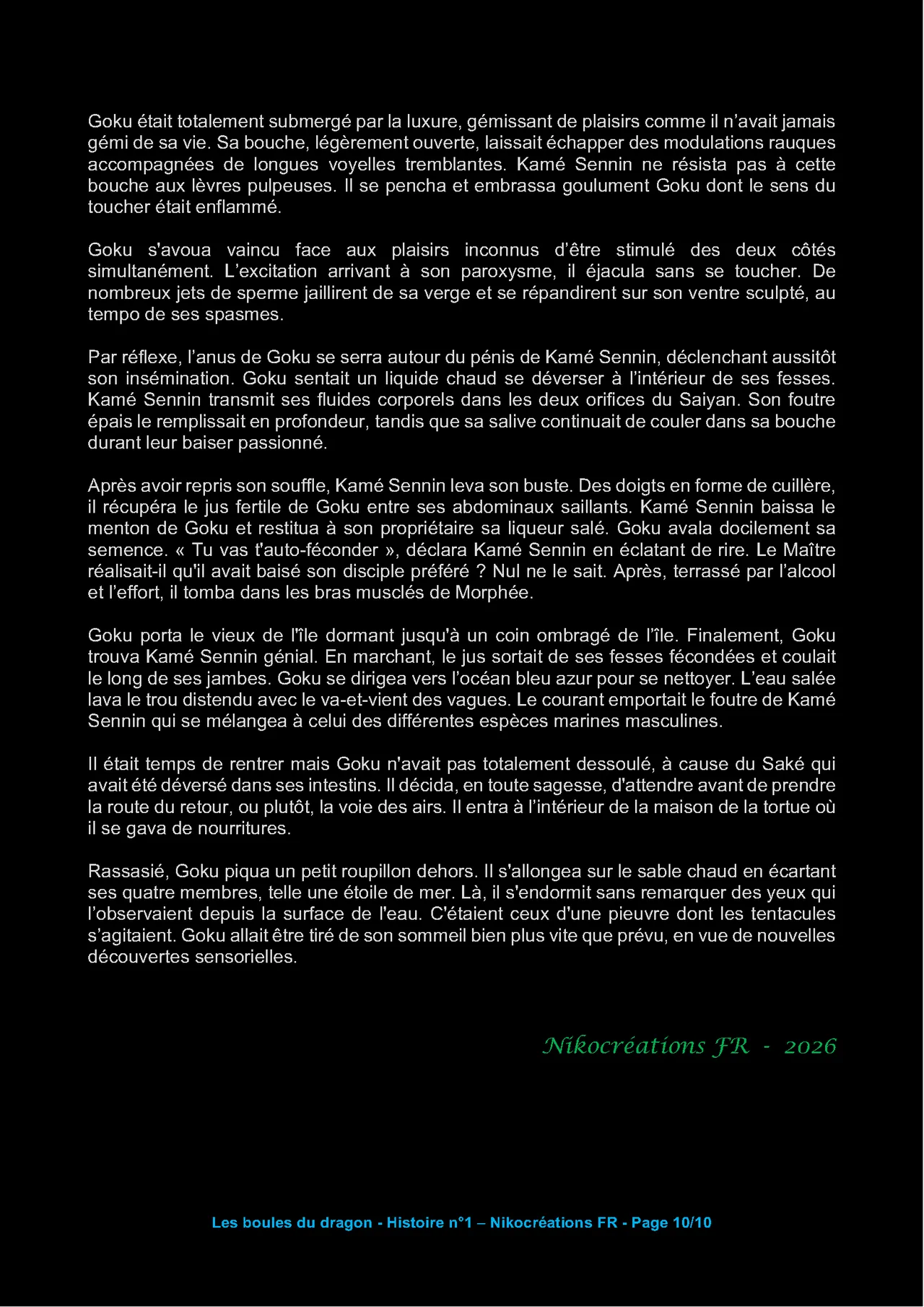 Dragon Ball Z - Fanfiction n°1 - Nikocreations FR - page 10 full