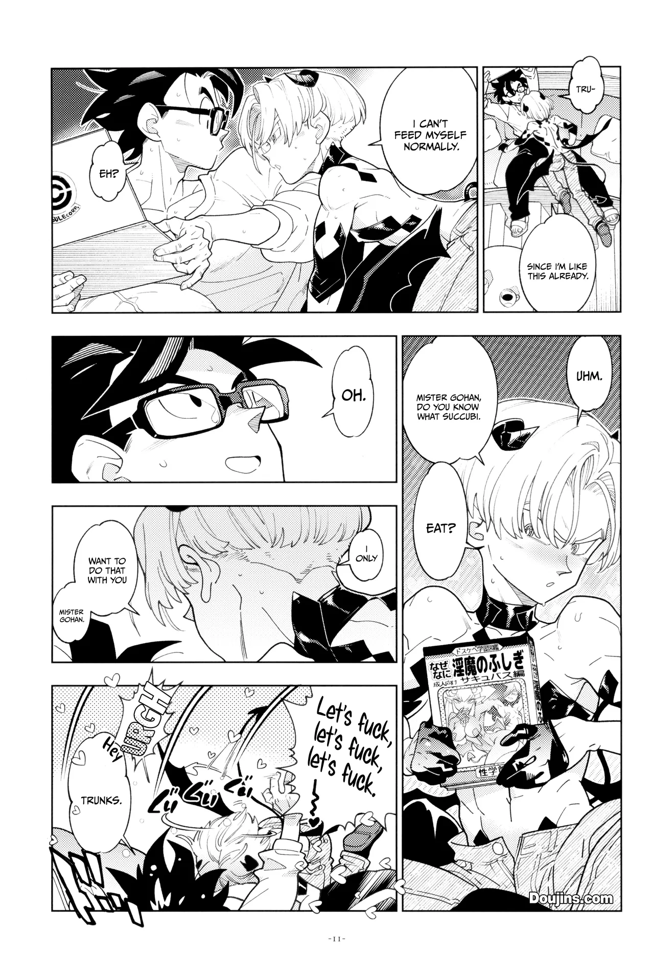 Trunks-kun Succubus ni Naru. | Trunks Became a Succubus page 11 full