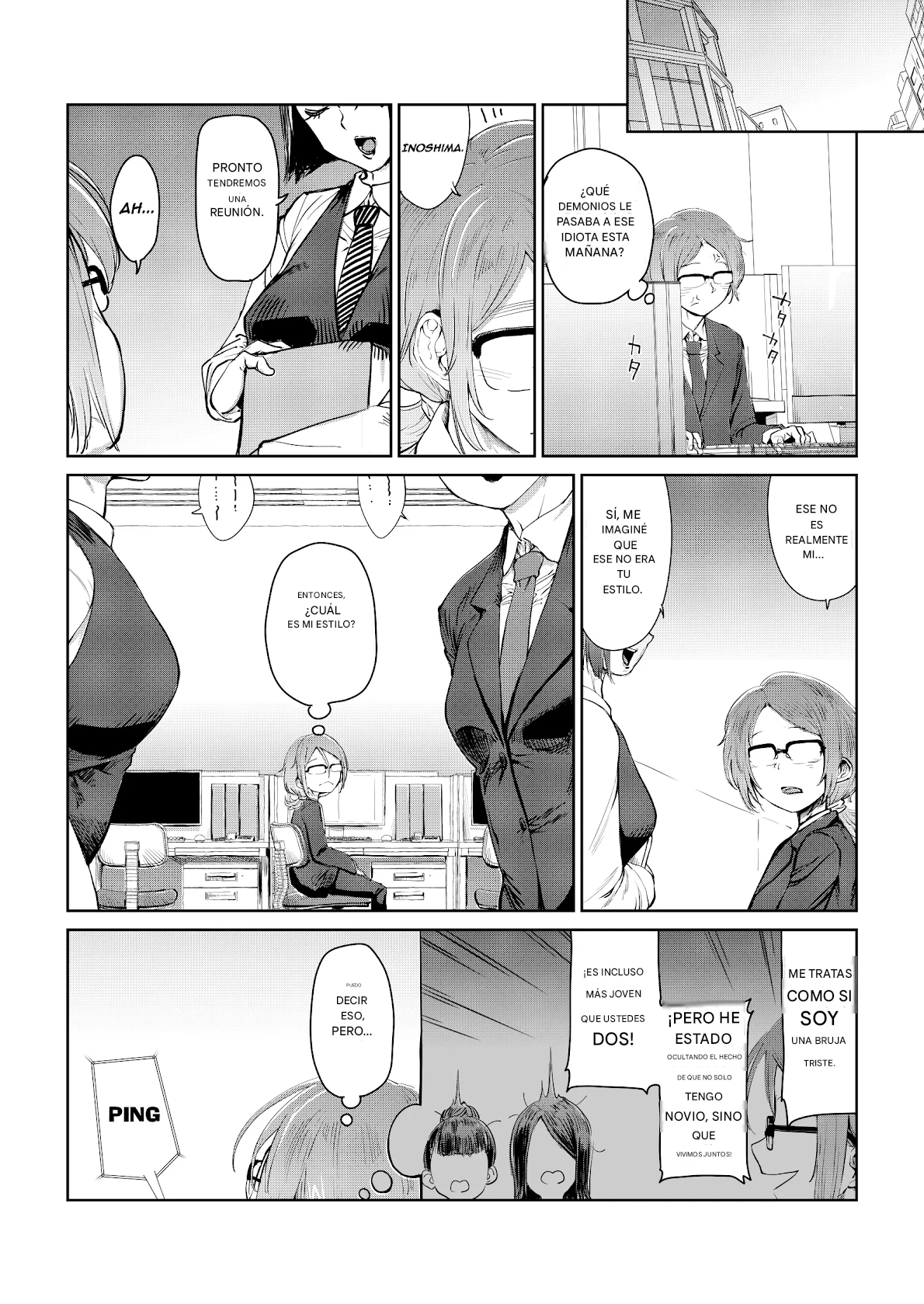 Tsukareta OL Tai Himo Danshi Español page 3 full