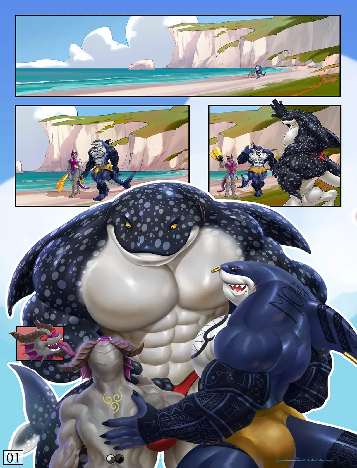 Day at the Beach with Steve page 1 full