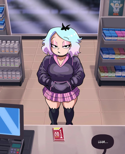 Emberlynn Pinkle tries to buy some condoms