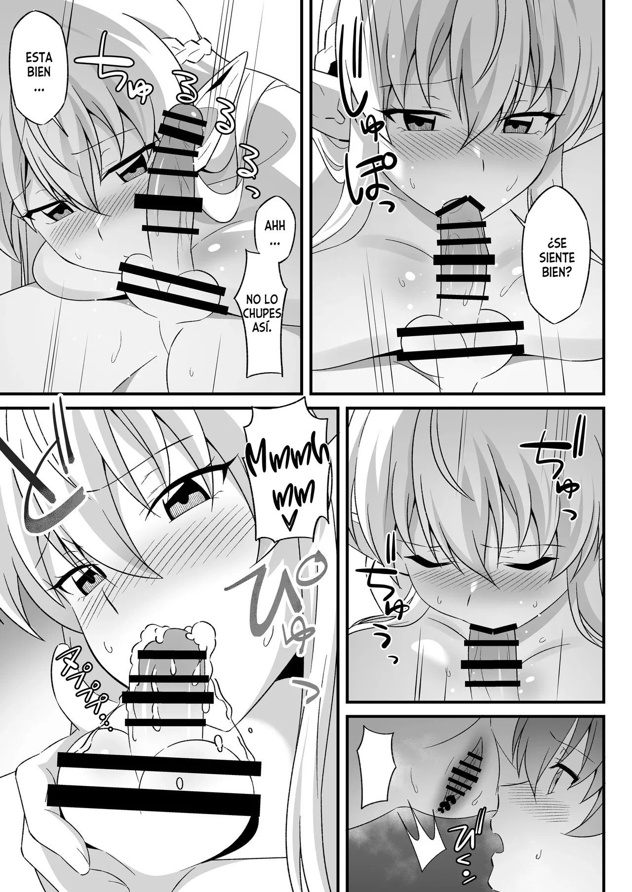 Oyashiki ni Tsukaeru Elf wa Goshujin-sama ni XXXX de Gohoushi Suru no ga Shigoto desu｜La elfa que sirve en la mansión tiene como trabajo complacer a su señor page 12 full