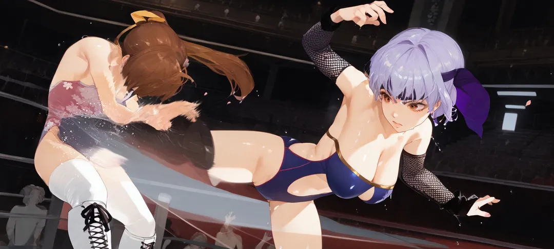 DOAプロレス】かすみVSあやね page 8 full