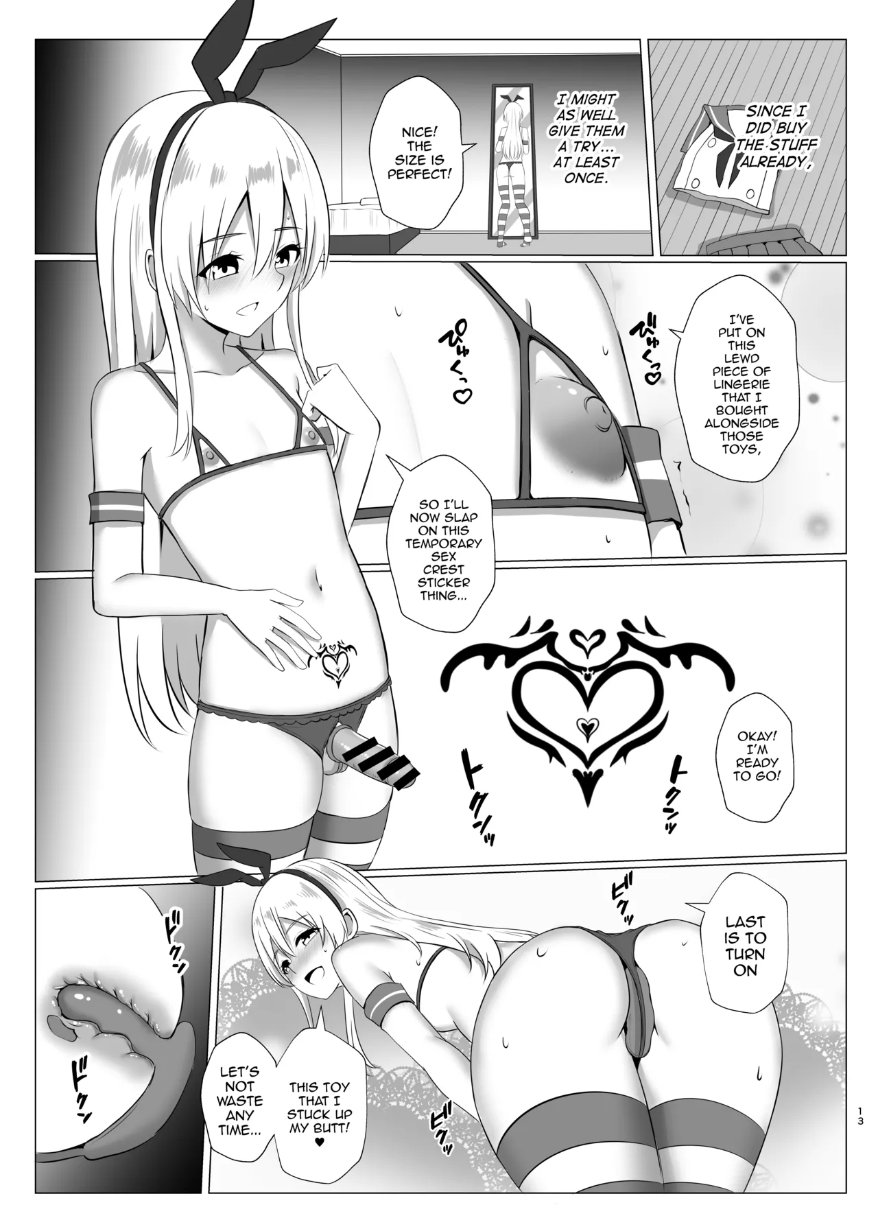 Shimakaze-kun ni Natte Onanie Shichau Hon page 12 full