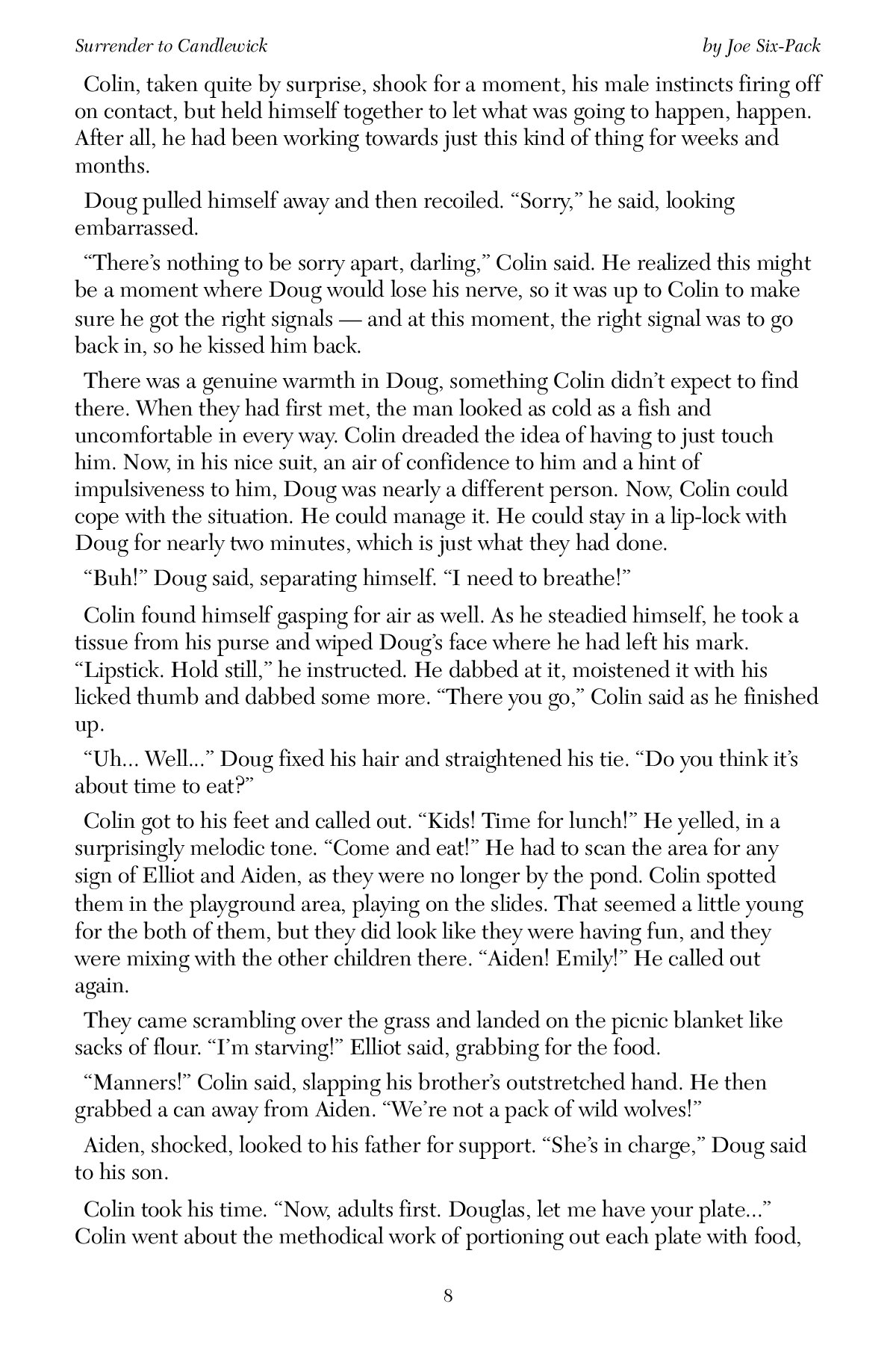 surrender to candlewick joe six-pack page 11 full