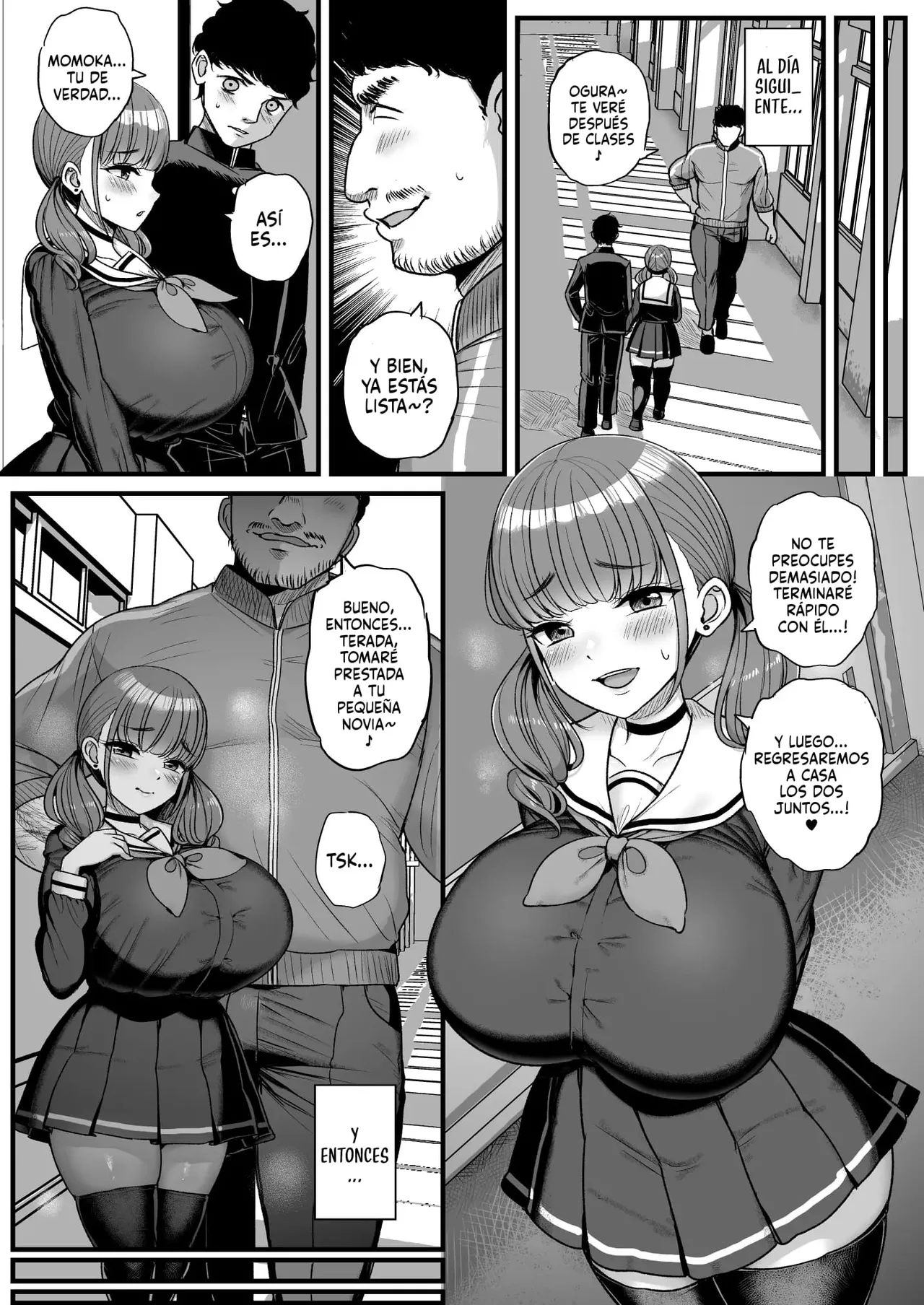 Namaiki Kanojo wa Kyou mo Aitsu ni Dakareru.｜Mi Novia se Deja Acariciar por el Profesor de Educación Física. page 12 full