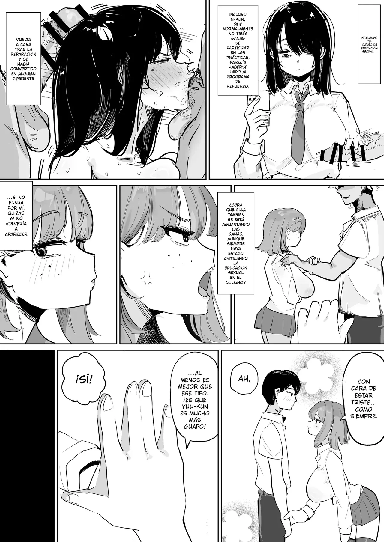 ~Seikyouiku NTR~ Gal Osananajimi Kanojo, Senpai no Noukou Seishidou de Manko Nou ni Ochiru｜~Educación sexual NTR~ Mi novia, una chica guapa con la que crecí, cae en la obsesión sexual tras recibir una intensa formación sexual por parte de un compañero de curso mayor page 9 full