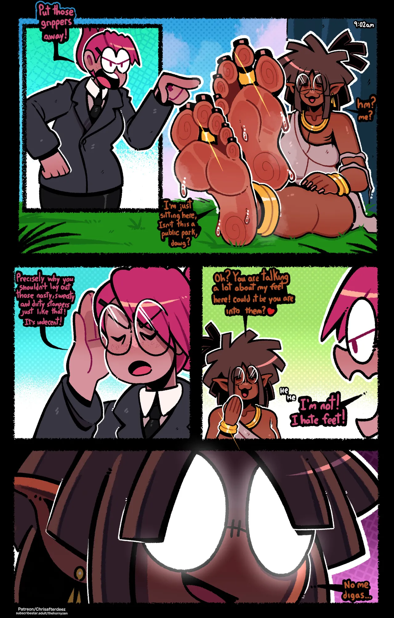 Vanessa and the FOOT BEAST! page 1 full
