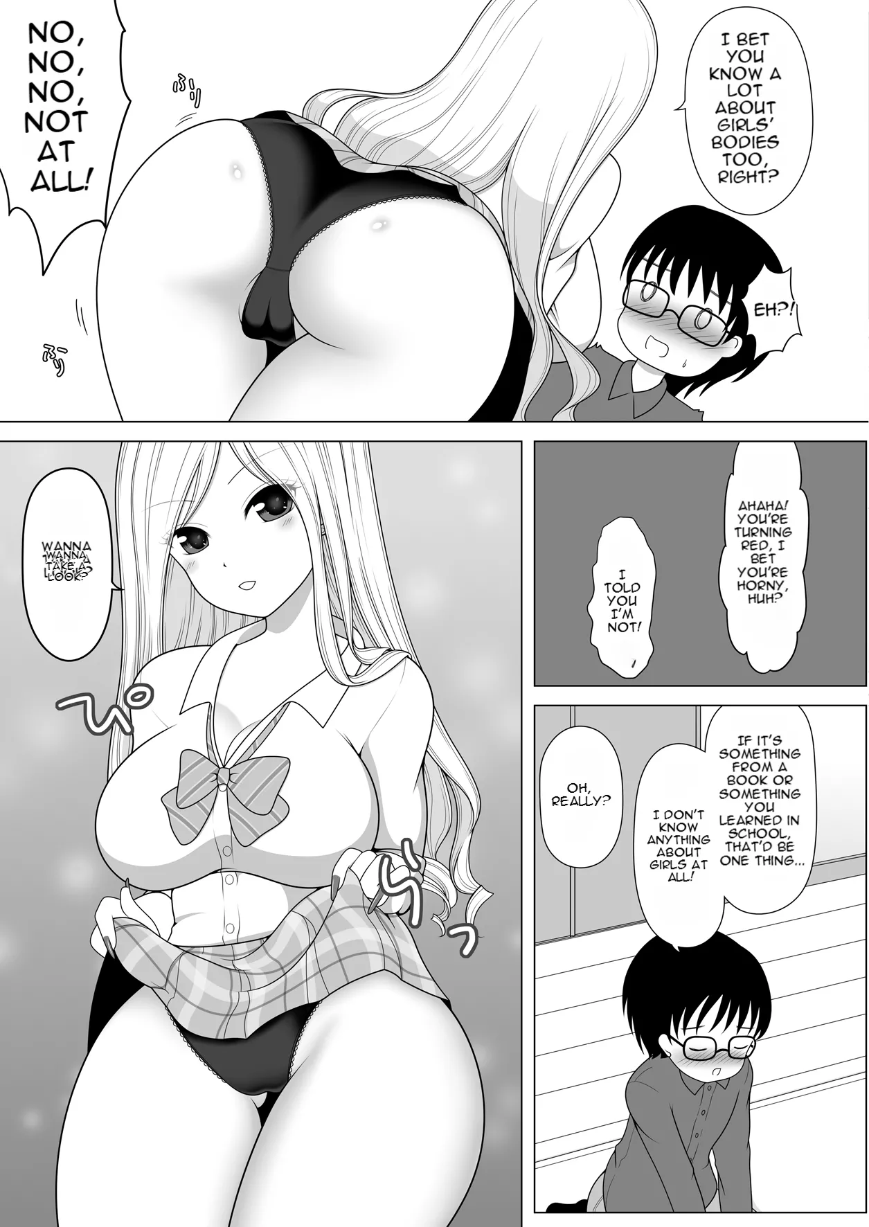 Tomodachi no Onee-chan ga Kyonyuu no Shiro Gal de Tottemo Sukebe datta Ken. | My friend's Sister is a Busty Blond Gal, and she's Super Damn Mean. page 7 full
