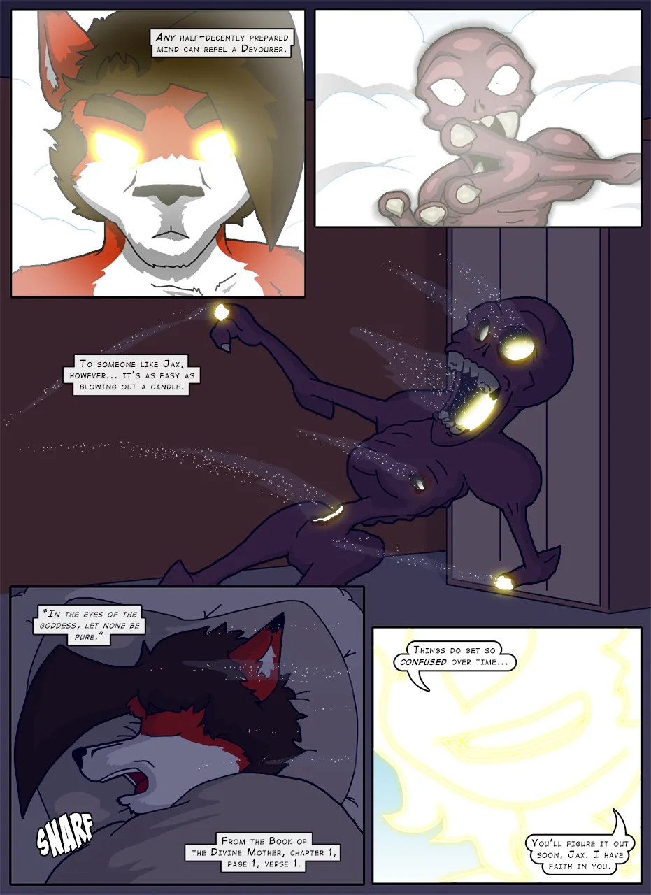 Caves and Critters: Chapter 5.1 - Interlude - "On Lesser Demons" page 6 full