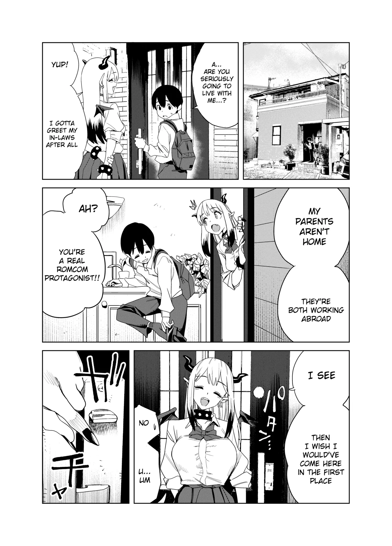Tenkou Shitekita Gal Succubus no Gochisou wa Boku Hitori!? 2 page 4 full