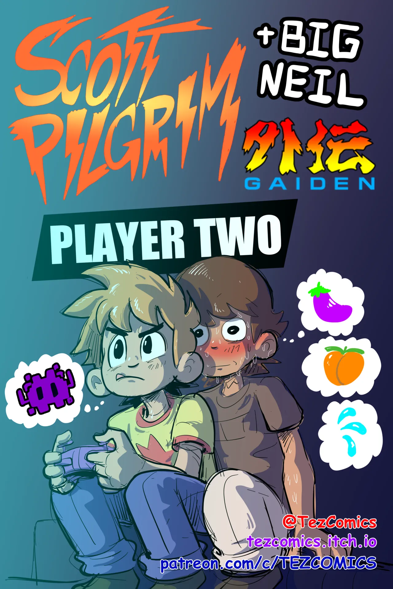 Scott Pilgrim + Big Neil GAIDEN Player Two page 1 full