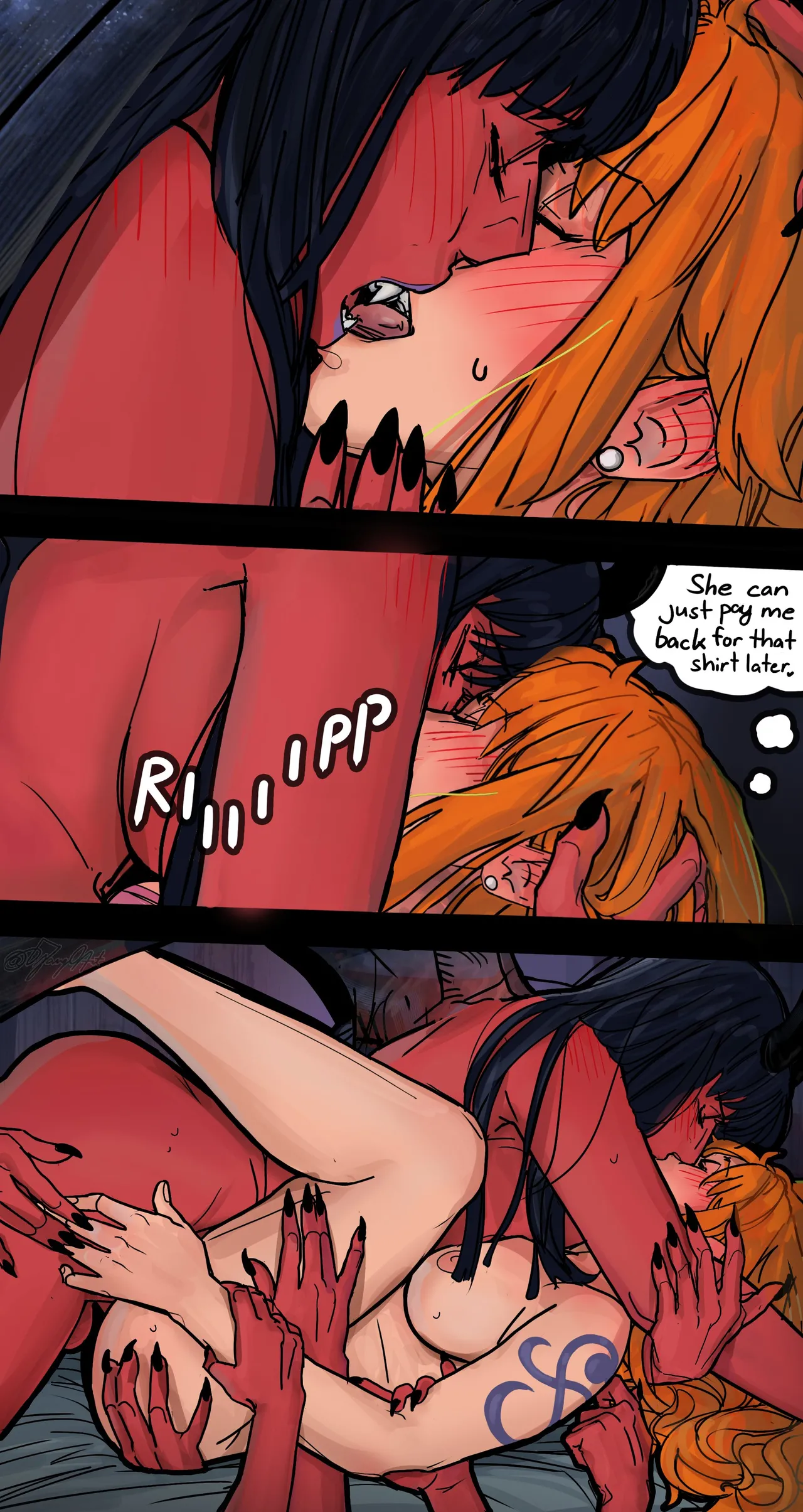A Demon's First Kiss page 8 full