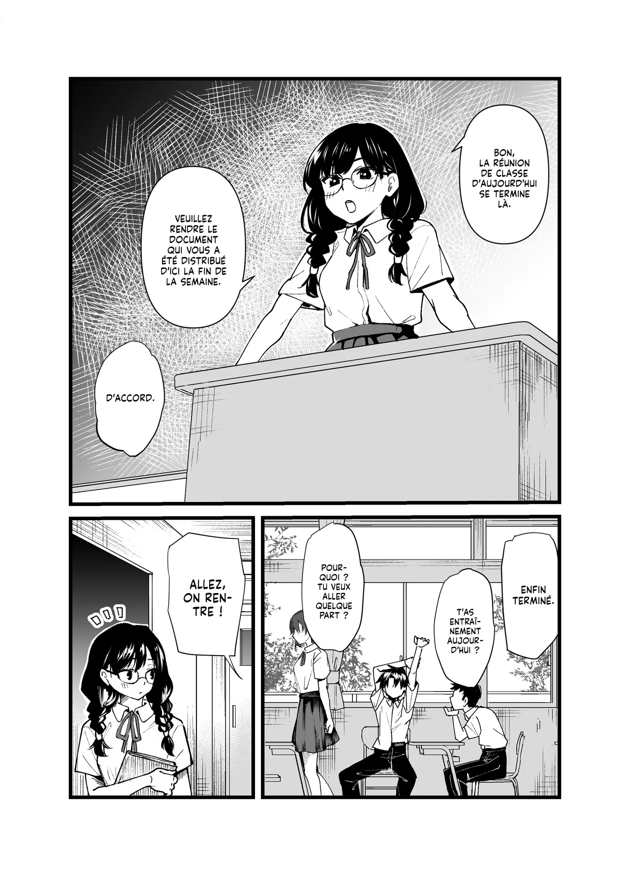 Class no Iinchou ga Roshutsuheki no Aru Hentai-san datta | La Déléguée est une Perverse Exhibitionniste page 3 full