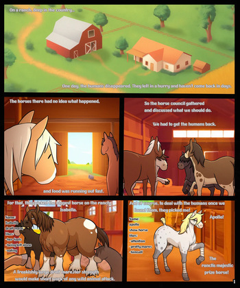 [Toby (TobyArt)] Horses vs Bimbos cover