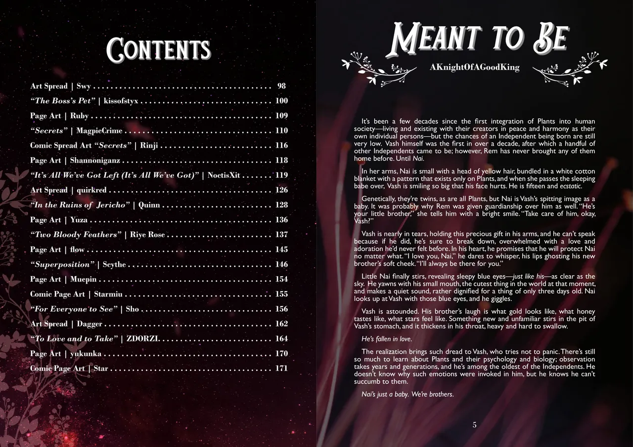 A Song of Brothers: A Knives x Vash Zine page 3 full