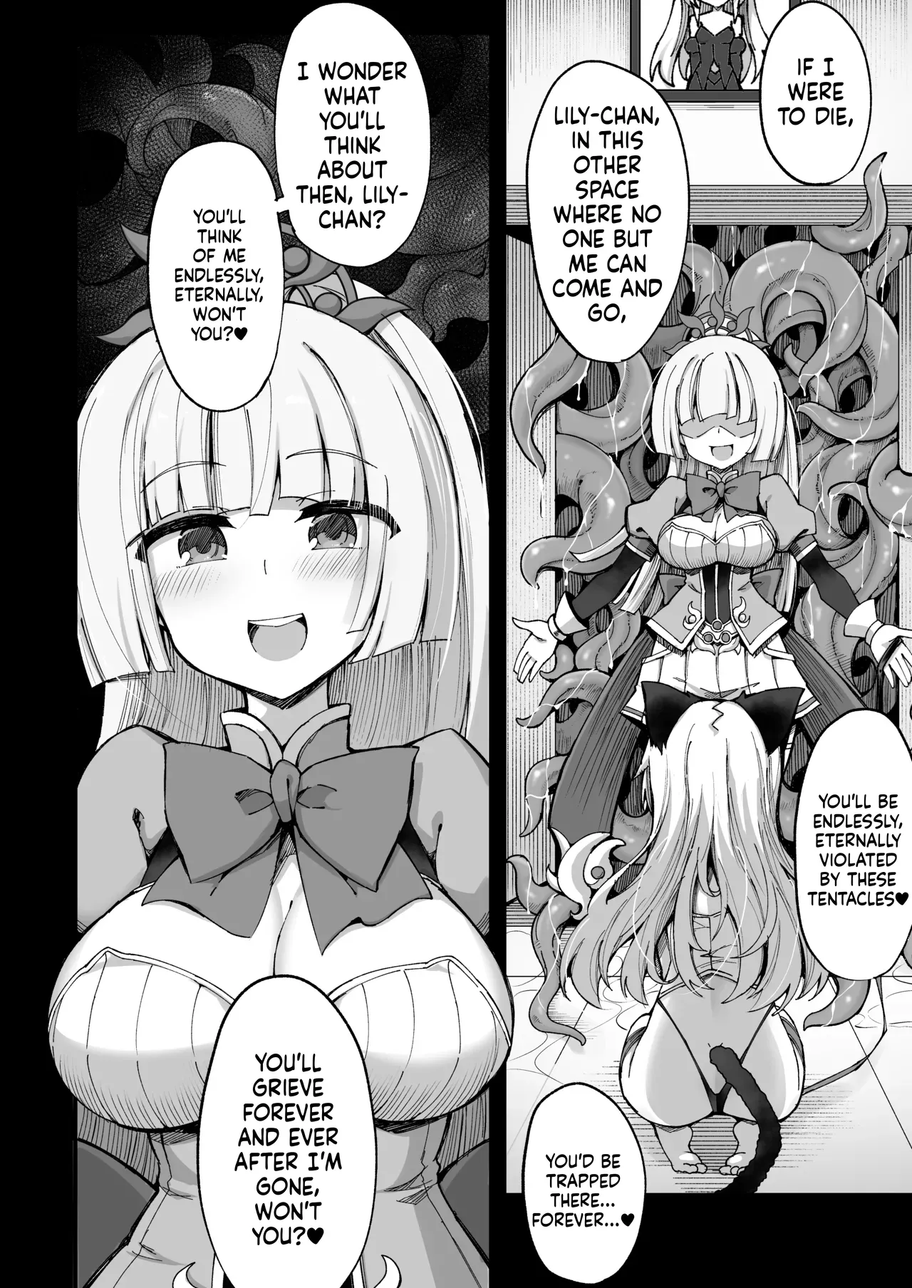 Mazoneko x Mahou Shoujo ~Aku no Mahou Shoujo ga, Seigi no Mahou Shoujo to Suenagaku Shiawase ni Kurasu Manga~ page 12 full