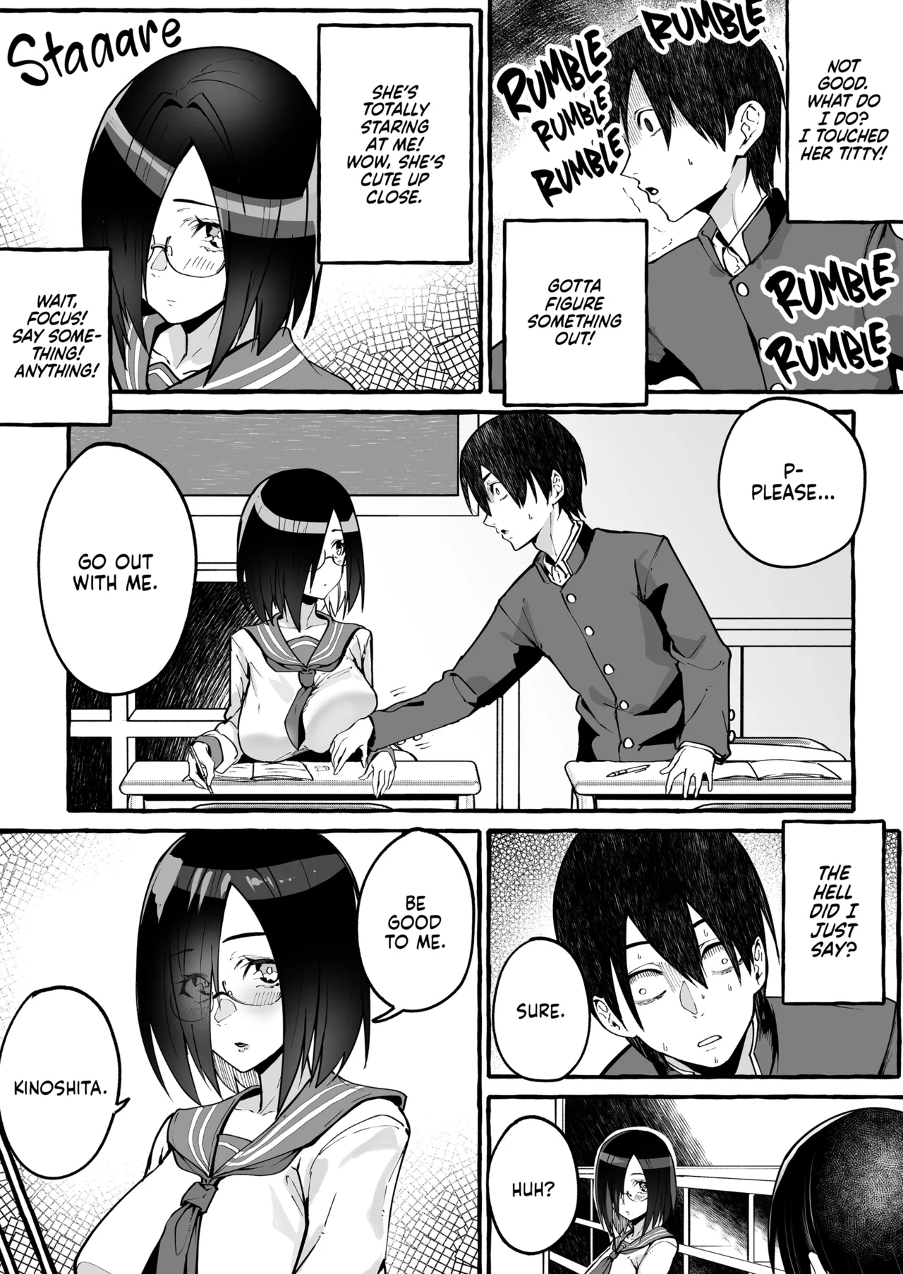Kyonyuu Kanojo ni Hitasura Shibori Toraremakuru Hanashi | Squeeze Until Empty page 4 full