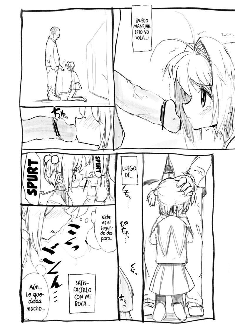 Sakura-chan Kouin Manga | Manga de Sexo oral de Sakura-chan page 5 full